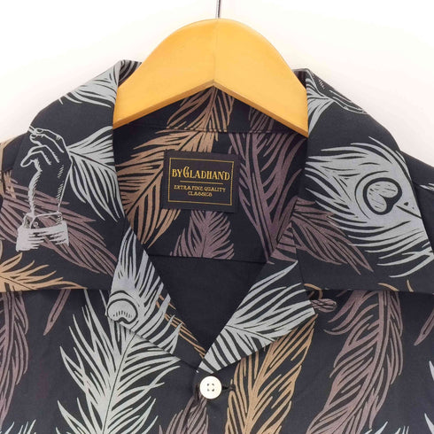 バイグラッドハンド BY GLADHAND 24ss PEACOCK QUILL S/S SHIRTS ピーコッククイル 半袖シャツ メンズ import:M