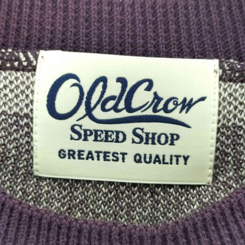 オールドクロウ OLD CROW FLYING WHEELS SUMMER SWEATER BURGUNDY サマーセーター メンズ JPN:L