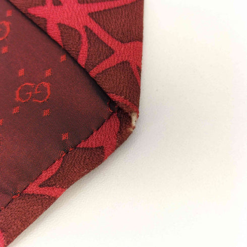 グッチ GUCCI イタリア製 総柄 シルク 100 ネクタイ メンズ