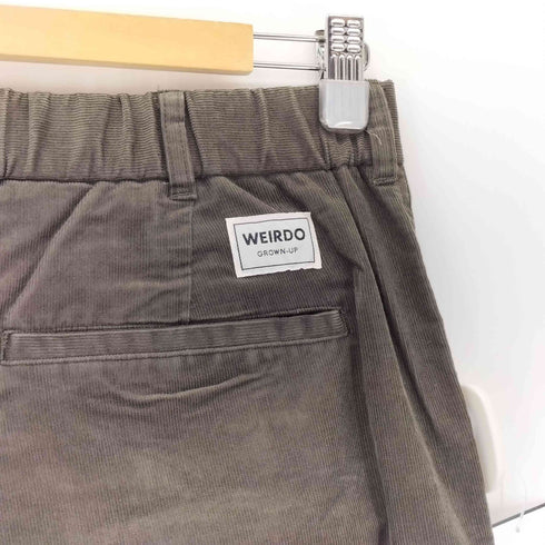 ウィアード WEIRDO 25ss WIND UP TACK EASY PANTS コーディロイ 1タック イージーパンツ メンズ 34