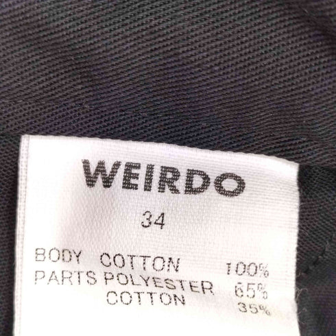 ウィアード WEIRDO 25ss WIND UP TACK EASY PANTS コーディロイ 1タック イージーパンツ メンズ 34
