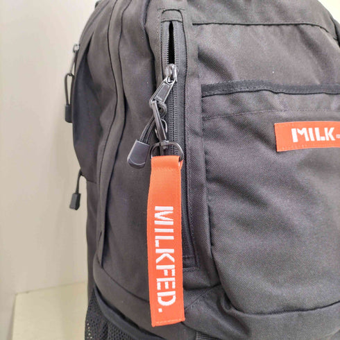 ミルクフェド MILKFED. NEO BIG BACKPACK BAR ロゴ リュックサック メンズ
