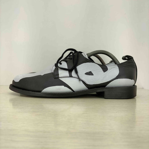 コムデギャルソンオムプリュス COMME des GARCONS HOMME PLUS 16ss Broken Tailoring ブロークン テーラリング期 総柄 プレーントゥ レザーシューズ メンズ JPN:25