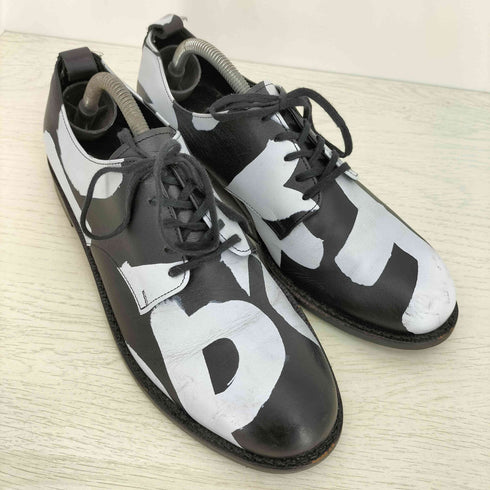 コムデギャルソンオムプリュス COMME des GARCONS HOMME PLUS 16ss Broken Tailoring ブロークン テーラリング期 総柄 プレーントゥ レザーシューズ メンズ JPN:25