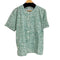 Thailan製 総柄 S/S ノーカラーシャツ レディース import:L