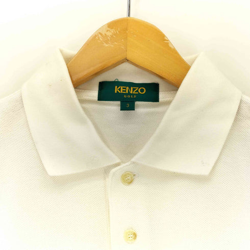 ケンゾーゴルフ KENZO GOLF ロゴ刺繍 鹿の子ポロシャツ メンズ 3