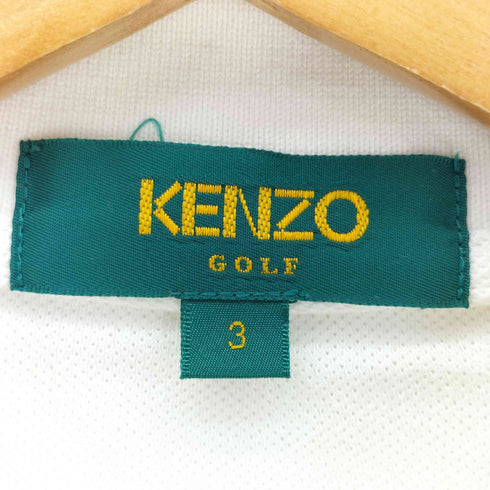 ケンゾーゴルフ KENZO GOLF ロゴ刺繍 鹿の子ポロシャツ メンズ 3