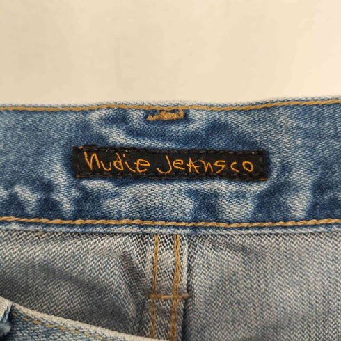 ヌーディージーンズ Nudie Jeans ボタンフライ ストレート デニム パンツ メンズ W32L32