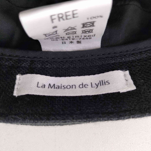 ラメゾンドリリス La Maison de Lyllis リネン ベレー帽 レディース FREE
