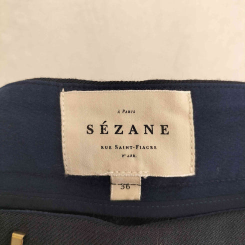 Sézane センタープレス ワイド スラックス パンツ import レディース 36