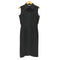 MNG パイピング ベルテッドノースリーブワンピース レディース import:M