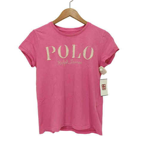 ポロラルフローレン POLO RALPH LAUREN ロゴ ワッペン 刺繍 S/S クルーネック Tシャツ Y2K レディース