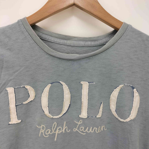 ポロラルフローレン POLO RALPH LAUREN ロゴ ワッペン 刺繍 S/S クルーネック Tシャツ Y2K レディース