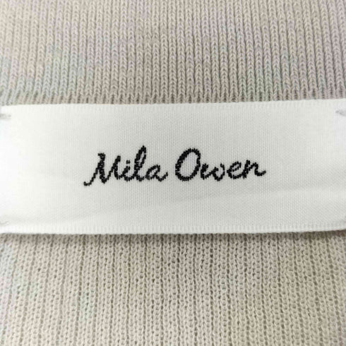 ミラオーウェン Mila Owen シアーポロリブニットプルオーバー レディース JPN:0