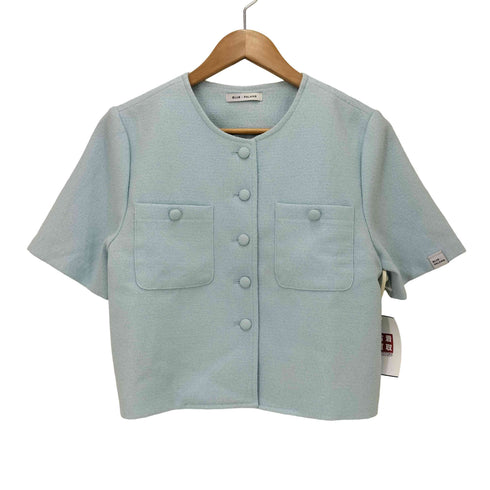 BLUE PALANG BUTTON SHORT JACKET レディース
