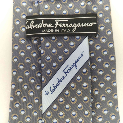 サルヴァトーレフェラガモ Salvatore Ferragamo 総柄シルクネクタイ メンズ