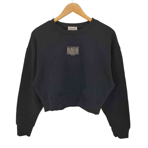 マリテフランソワジルボー MARITHE FRANCOIS GIRBAUD W SMALL CLASSIC LOGO CROP SWEATSHIRT レディース import:M