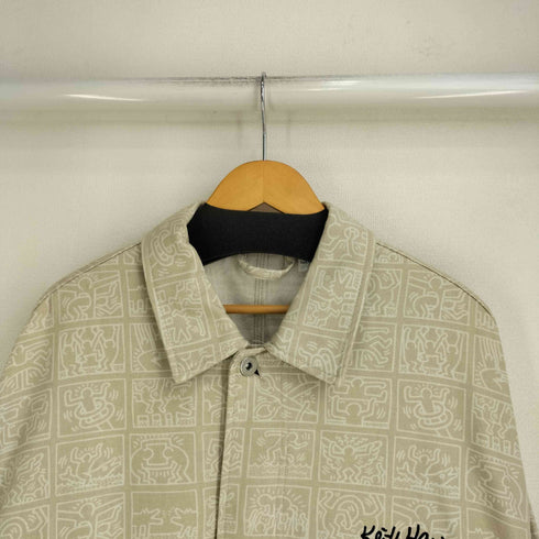 エイチアンドエム H&M 総柄カバーオールジャケット メンズ import:XL