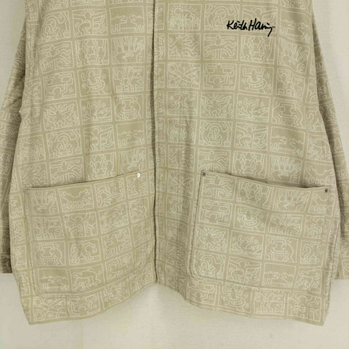 エイチアンドエム H&M 総柄カバーオールジャケット メンズ import:XL