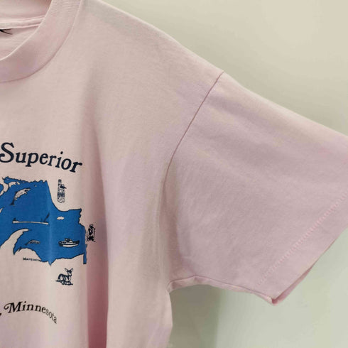 90s シングルステッチ プリントクルーネックTシャツ メンズ