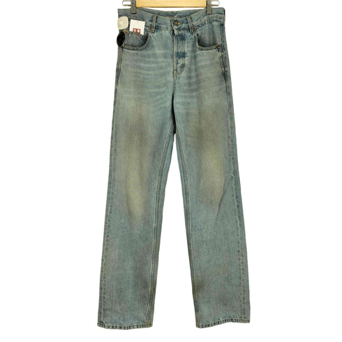 サンローランパリ SAINT LAURENT PARIS Mid Straight Baggy Jeans ミッドストレート バギージーンズ アイスウォッシュ デニムパンツ メンズ M