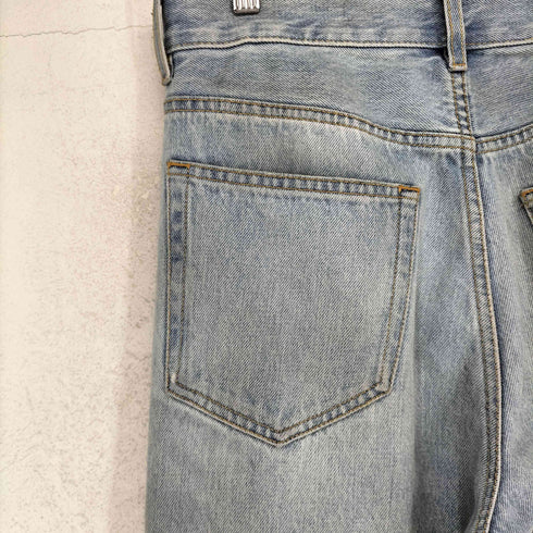 サンローランパリ SAINT LAURENT PARIS Mid Straight Baggy Jeans ミッドストレート バギージーンズ アイスウォッシュ デニムパンツ メンズ M