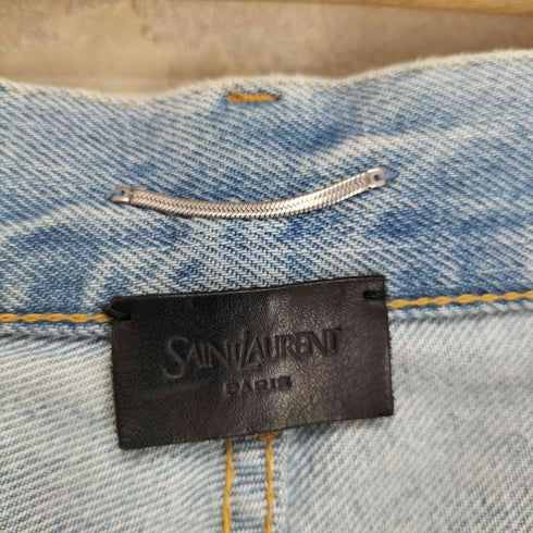サンローランパリ SAINT LAURENT PARIS Mid Straight Baggy Jeans ミッドストレート バギージーンズ アイスウォッシュ デニムパンツ メンズ M