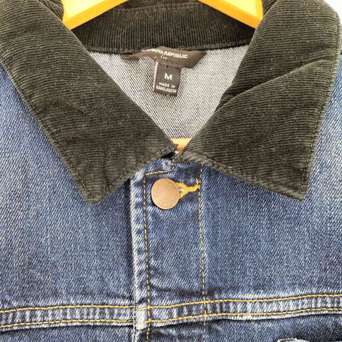 バナナリパブリック BANANA REPUBLIC DENIM TRUCKER 襟コーズ デニムジャケット メンズ import:M