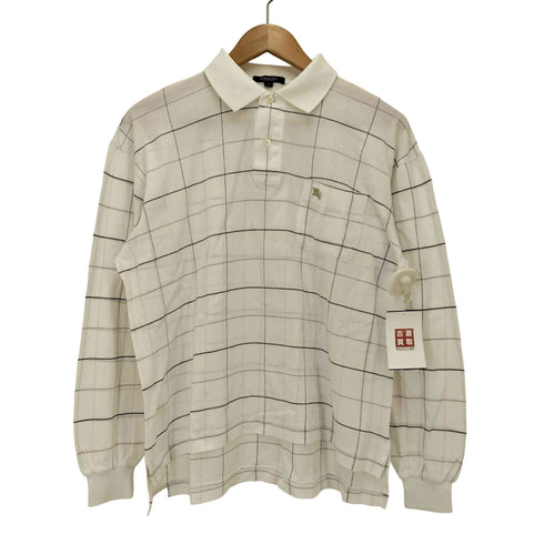 バーバリーロンドン BURBERRY LONDON ホース刺繍 L/S チェックポロシャツ メンズ import:M