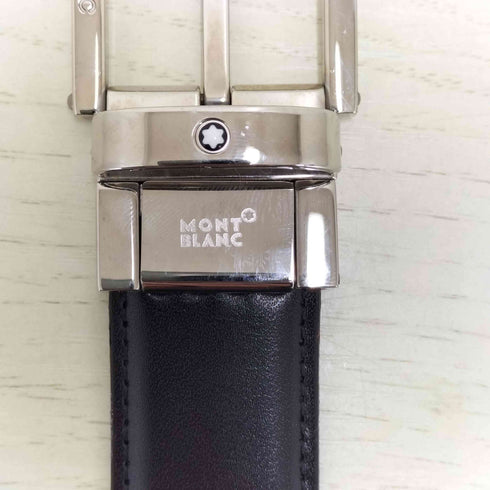 モンブラン MONTBLANC ロゴ刻印 レザーベルト メンズ