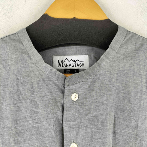 マナスタッシュ MANASTASH バンドカラー 半袖シャツ メンズ JPN:L