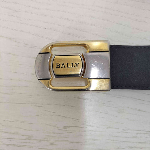 バリー BALLY ロゴ刻印 レザーベルト メンズ