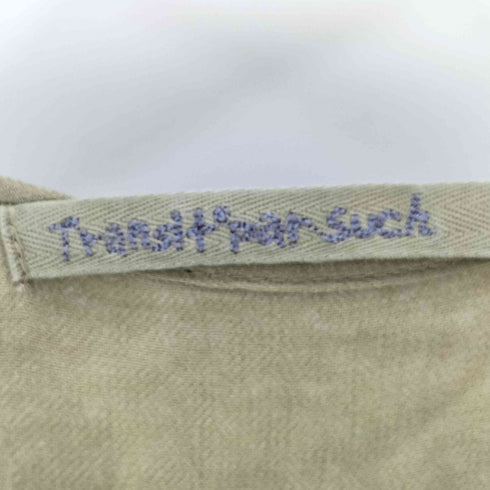 TRANSIT PAR-SUCH リネン レーヨン ノースリーブワンピース レディース