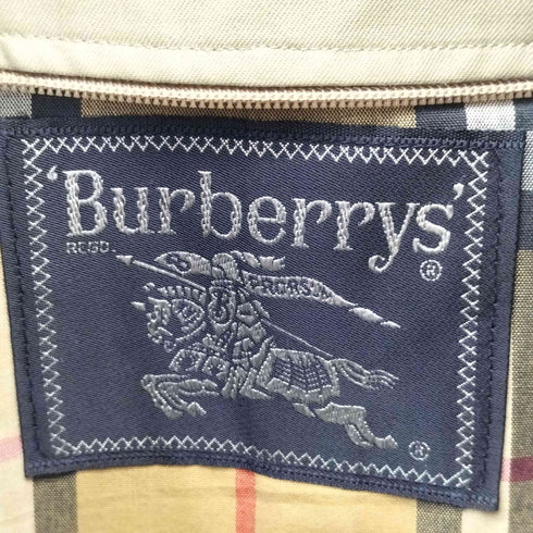 バーバリーズ BURBERRYS 90S 裏地ノバチェック 比翼ステンカラーコート メンズ 92 170