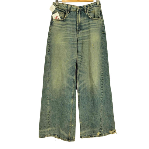 ザラ ZARA 立体裁断 バギーデニム メンズ 34