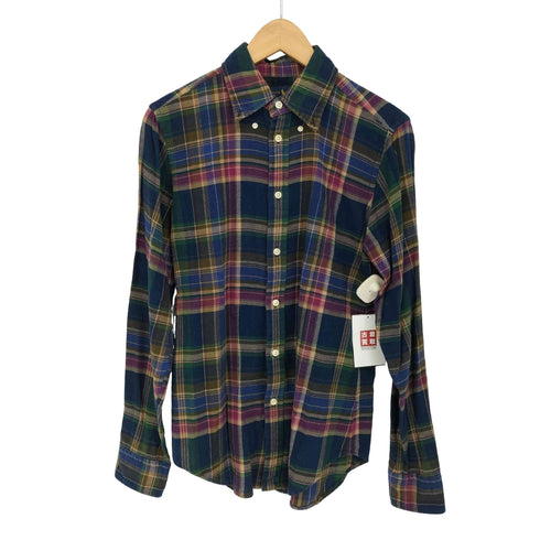 ラルフローレン RALPH LAUREN マドラスチェック BD ネルシャツ メンズ import:M