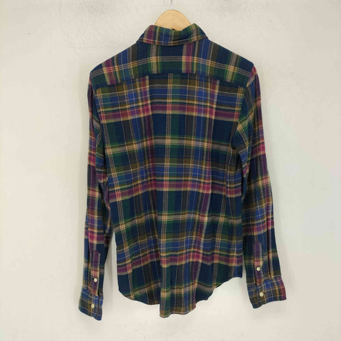 ラルフローレン RALPH LAUREN マドラスチェック BD ネルシャツ メンズ import:M