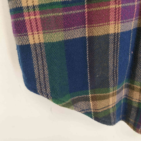 ラルフローレン RALPH LAUREN マドラスチェック BD ネルシャツ メンズ import:M