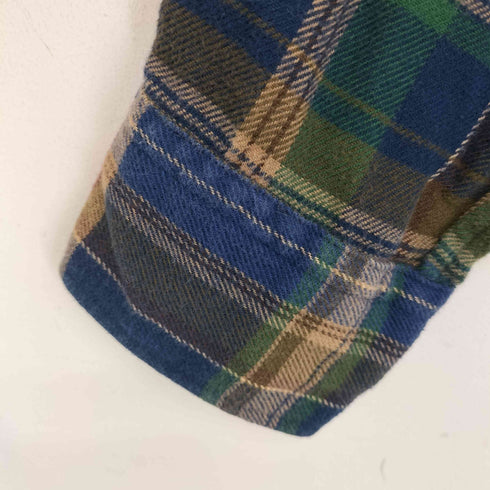 ラルフローレン RALPH LAUREN マドラスチェック BD ネルシャツ メンズ import:M