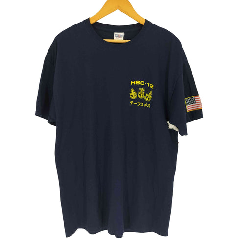 ジャージーズ JERZEES 第12ヘリコプター海上戦闘飛行隊 両面プリント S/S クルーネック Tシャツ メンズ import:XL