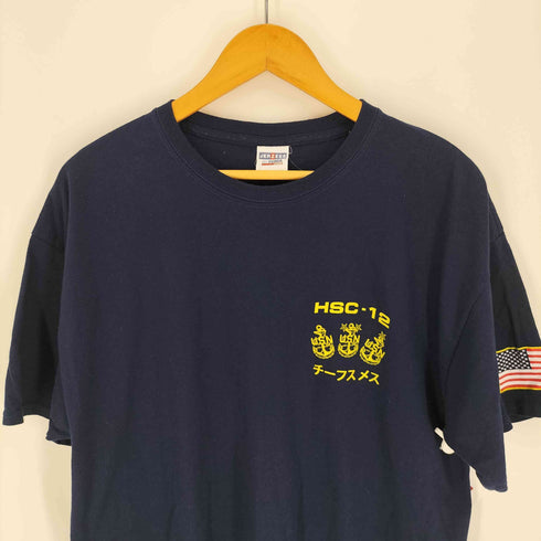 ジャージーズ JERZEES 第12ヘリコプター海上戦闘飛行隊 両面プリント S/S クルーネック Tシャツ メンズ import:XL