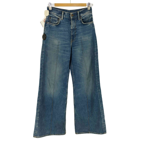 アクネストゥディオズ ACNE STUDIOS ワイドレッグ ピンタック バギーデニムパンツ レディース 24