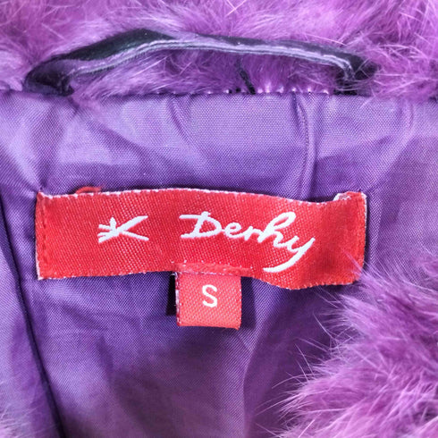 RENE DERHY ラビットファー レオパード中綿ジャケット Y2K レディース import:S