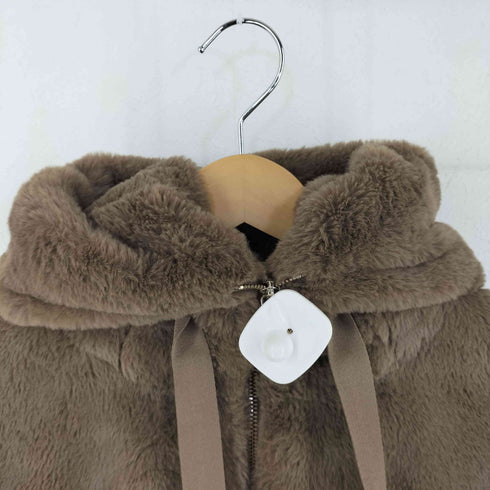 ザラ ZARA フェイクファージャケット レディース import:L