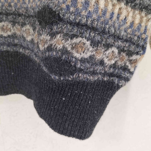 MONSIEUR PARIS ウール混 ボーダーデザインセーター レディース import:L