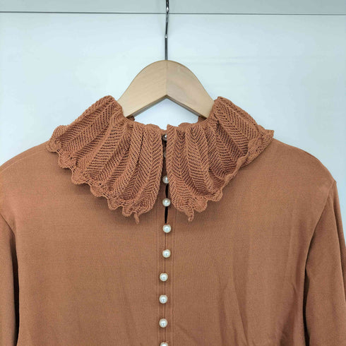 ミュベール MUVEIL フリル 2WAY ニットワンピース レディース JPN:38