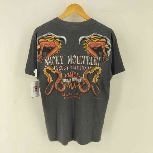 ハーレーダビッドソン HARLEY-DAVIDSON ドラゴンプリントクルーネックS/S Tシャツ コピーライト2010 メンズ JPN:L