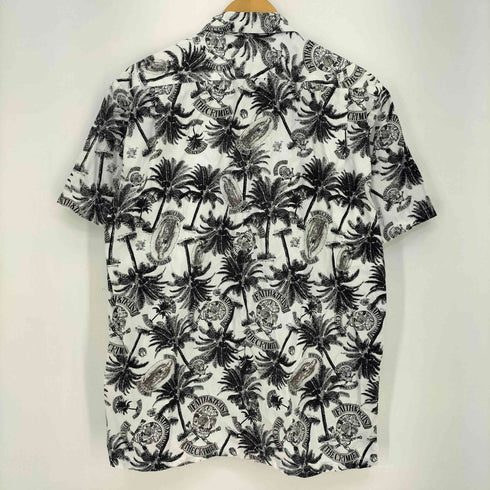 クライミー THE CRIMIE ヤシの木 ロゴ プリント コットン S/S アロハシャツ メンズ JPN:L