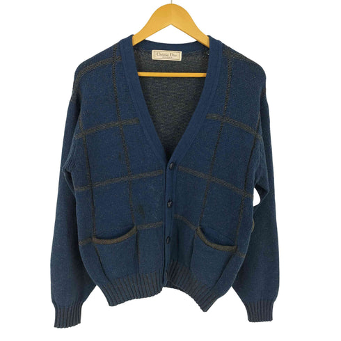 クリスチャンディオール Christian Dior MONSIEUR ウール100 チェックカーディガン メンズ import:M