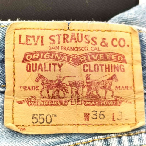 リーバイス Levis 00S USA製 550 ボタン裏5757 ジップフライ デニムパンツ メンズ FR:36-38
